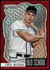 2021 Panini Prizm #OS-4 Eddie Mathews Old School Red Mojo Prizm #/149 E1