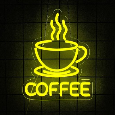Kaffeetasse LED Leuchtreklame Licht für Partyraum Pub Club Tee Kaffee Cafe Shop Schild