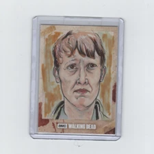 WALKING DEAD SEASON 8 ERIC RALEIGH SKETCH CARD BY ARTIST ANDREW LOPEZ  1/1!
