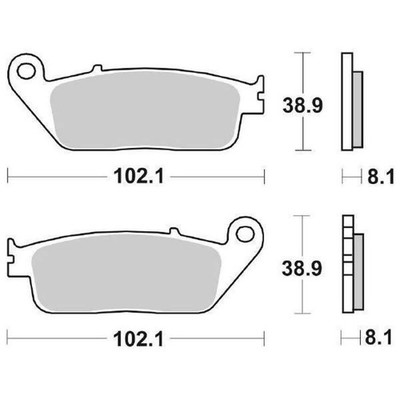 PAAR BREMSBELÄGE 183HF 183 HF für Peugeot 500 Satelis Exec. 2007-2013