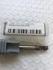 Harvey Tool .2500 x .375 LOC W/.030 RAD 4FL Carbide Endmill ALTIN New