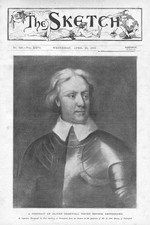 OLIVER CROMWELL A Never Reproduced Portrait - Antique Print 1899