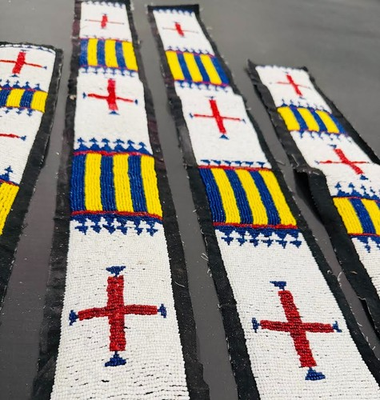 #ad Beads Work Strips for Native American Coat Jacket War Shirt amp; Pants $144.84