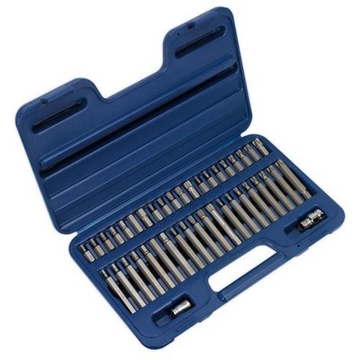 Sealey AK219 TRX Star Spline Sechskant-Bit-Set 42-teilig 3/8'' 1/2'' Vierkantantrieb Auto Garage