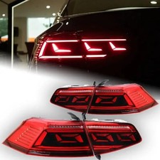 4X Left+Right Red lens LED Rear Tail Lights for VW Passat B8 2017-2019 Magotan 