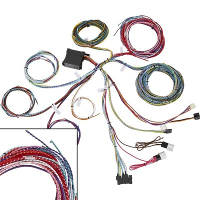 #ad #ad Speedway Motors 12 Circuit Vintage Cloth Covered Wiring Harness Universal $281.99