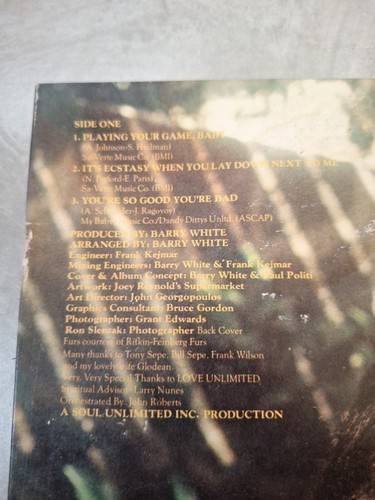 Barry White Sings For Someone You Love: VINYL LP: 1977 - Picture 3 of 11