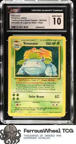 Venusaur #003/034 - 2023 Trading Card Game Classic - CGC 10
