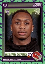 2024 Score-A-Treat #50 Xavier Worthy Rising Stars Green Bats