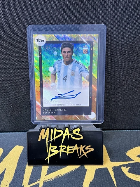 Javier Zanetti Auto 1/1 Superfractor Topps Argentina Focus