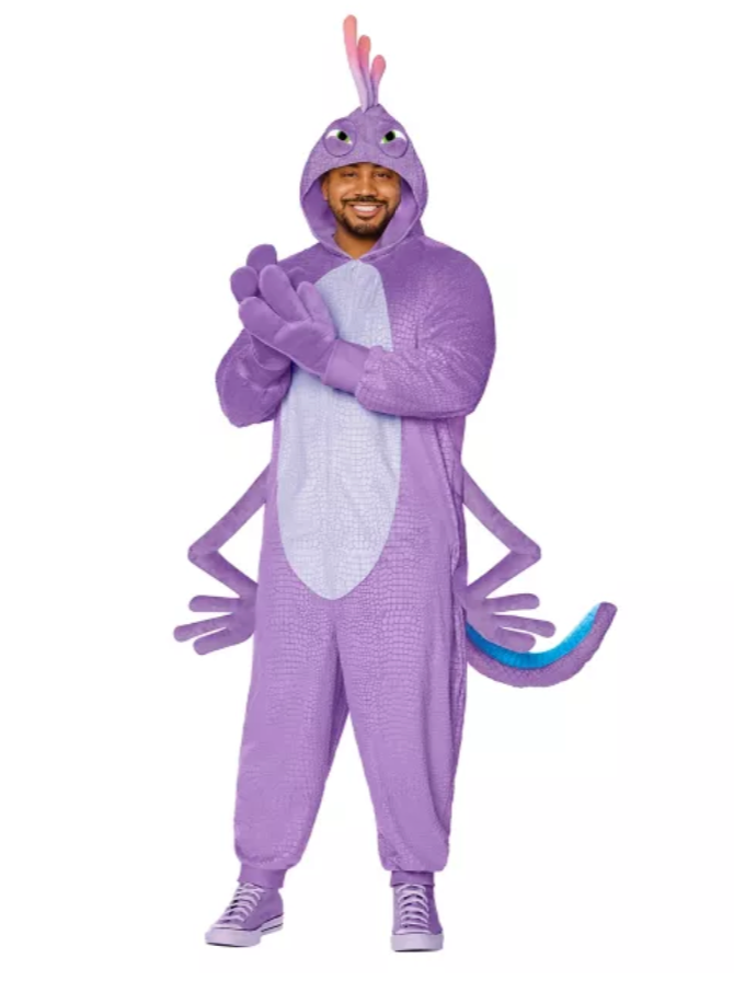 Adult Randall Jumpsuit Costume Disney Monsters Inc. S/M, L/XL | eBay