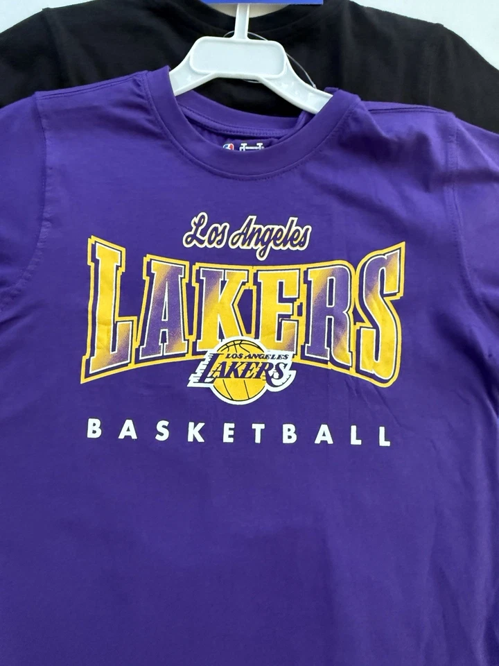 NBA Ultra Game Los Angeles Lakers 2-Pack T-Shirt Youth SZ 10-12 Black And Purple - Image 3 of 4