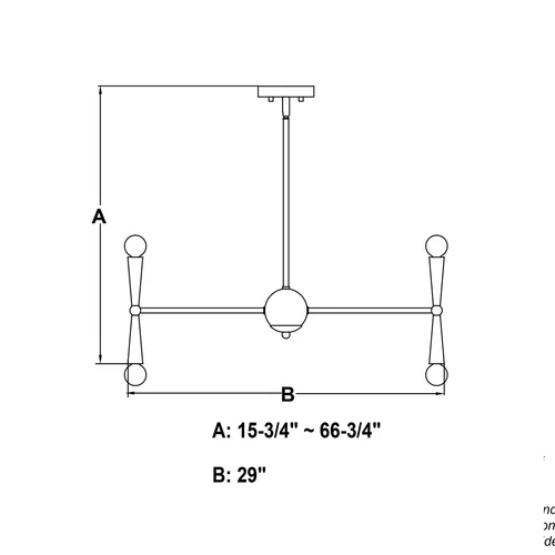 Drake 29-in. 16 Light Chandelier Matte Black - Picture 6 of 6