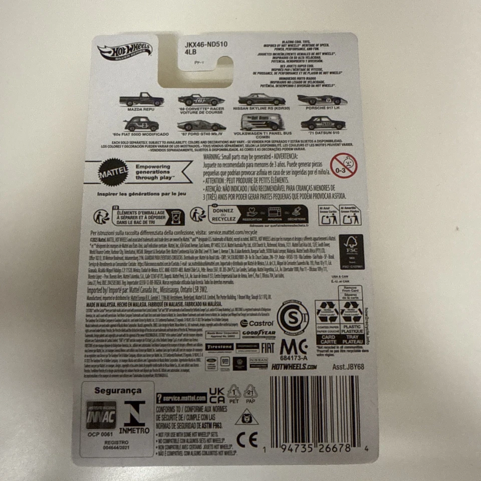 2025 HOT WHEELS THE HOT ONES VOLKSWAGEN T1 PANEL BUS/COMBI CHASE - Image 2 of 2