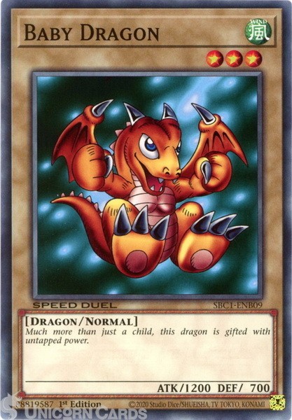 SBC1-ENB09 Baby Dragon :: Common 1st Edition YuGiOh Card