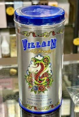Ed Hardy VILLAIN For Men By Christian Audigier 4.2 oz 125 ml EDT Spray, SEALED