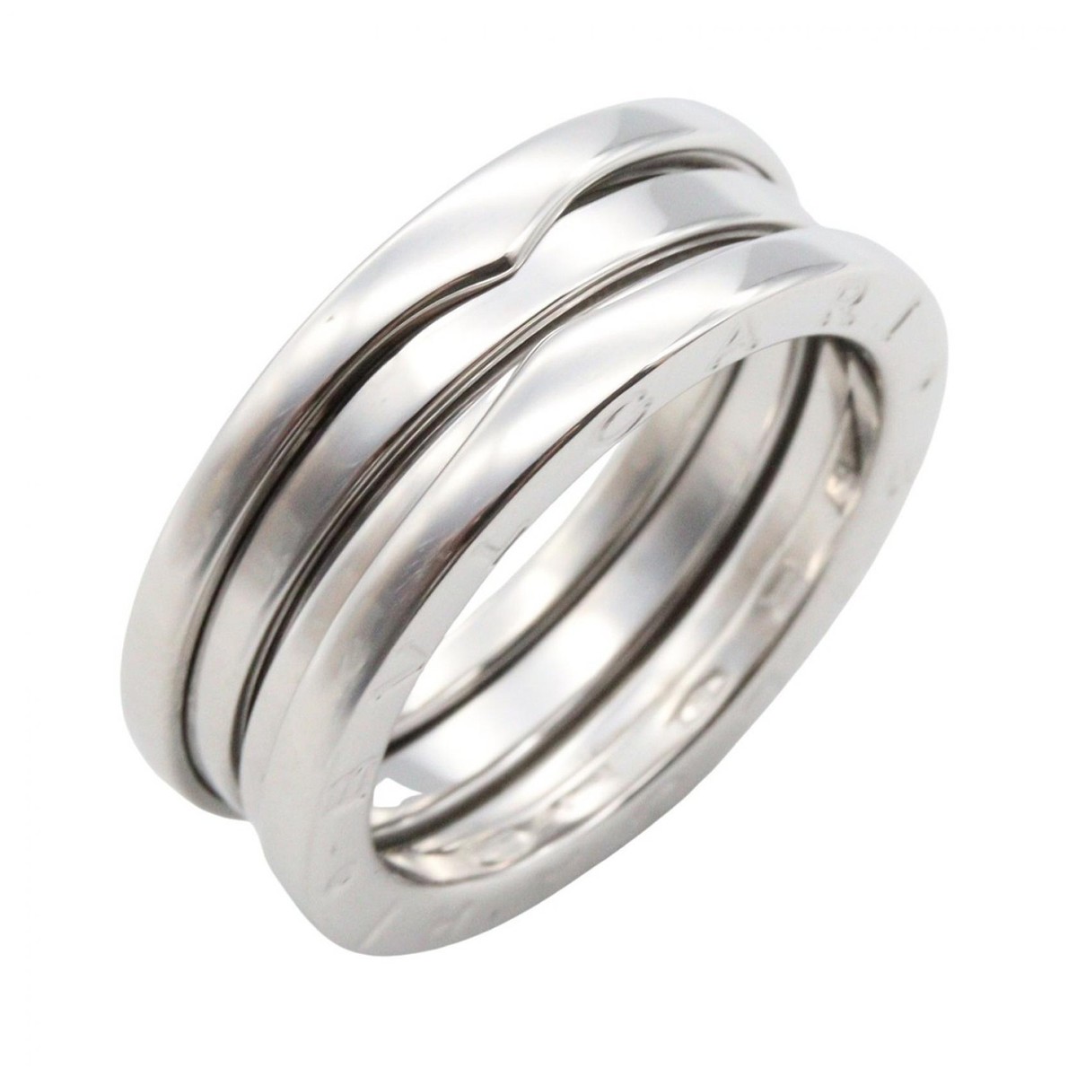 BVLGARI B.zero1 リング 国際規格57号（17号） BVLGARI B-zero1 3 Bands Ring 18KWG White Gold Used Women US size