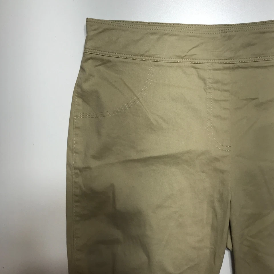 Pantalones Cortos Orvis Para Mujer 14 Bermudas Caqui Cremallera Lateral Elastizados Ajustados Caderas y Muslo Foto 3 de 4