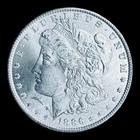 1886 Morgan Silver Dollar Choice BU+ (75B00)