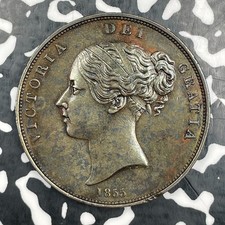 1855 Great Britain Victoria 1 Penny Lot#JM2053 Nice!