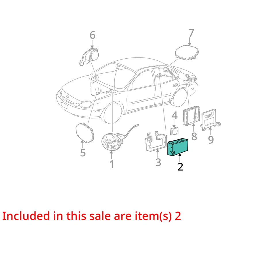Receptor de radio reproductor de CD Ford Taurus Am Fm 2000-2007 948437 Foto 3 de 4