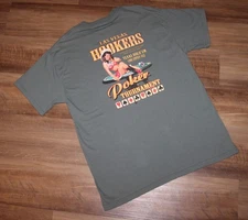Las Vegas Hookers TEXAS HOLD 'EM Size LARGE Graphic Print Poker Tee T-Shirt