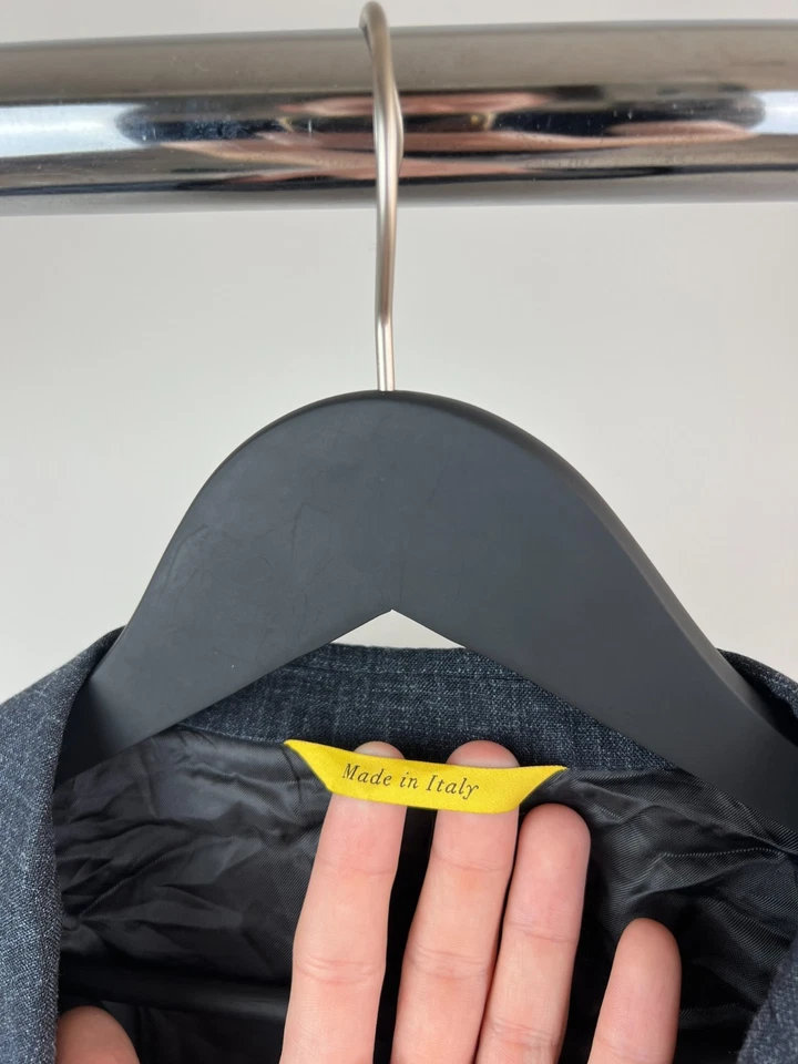 Canali 1934 Blue Basket Weave Wool/Silk/Linen Kei Travel Blazer EU 54R US 44R - Image 4 of 4