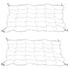 2 Pack Grow Tent Net Trellis Netting 4x4ft Elastic Trellis Netting Includes 8 Ir