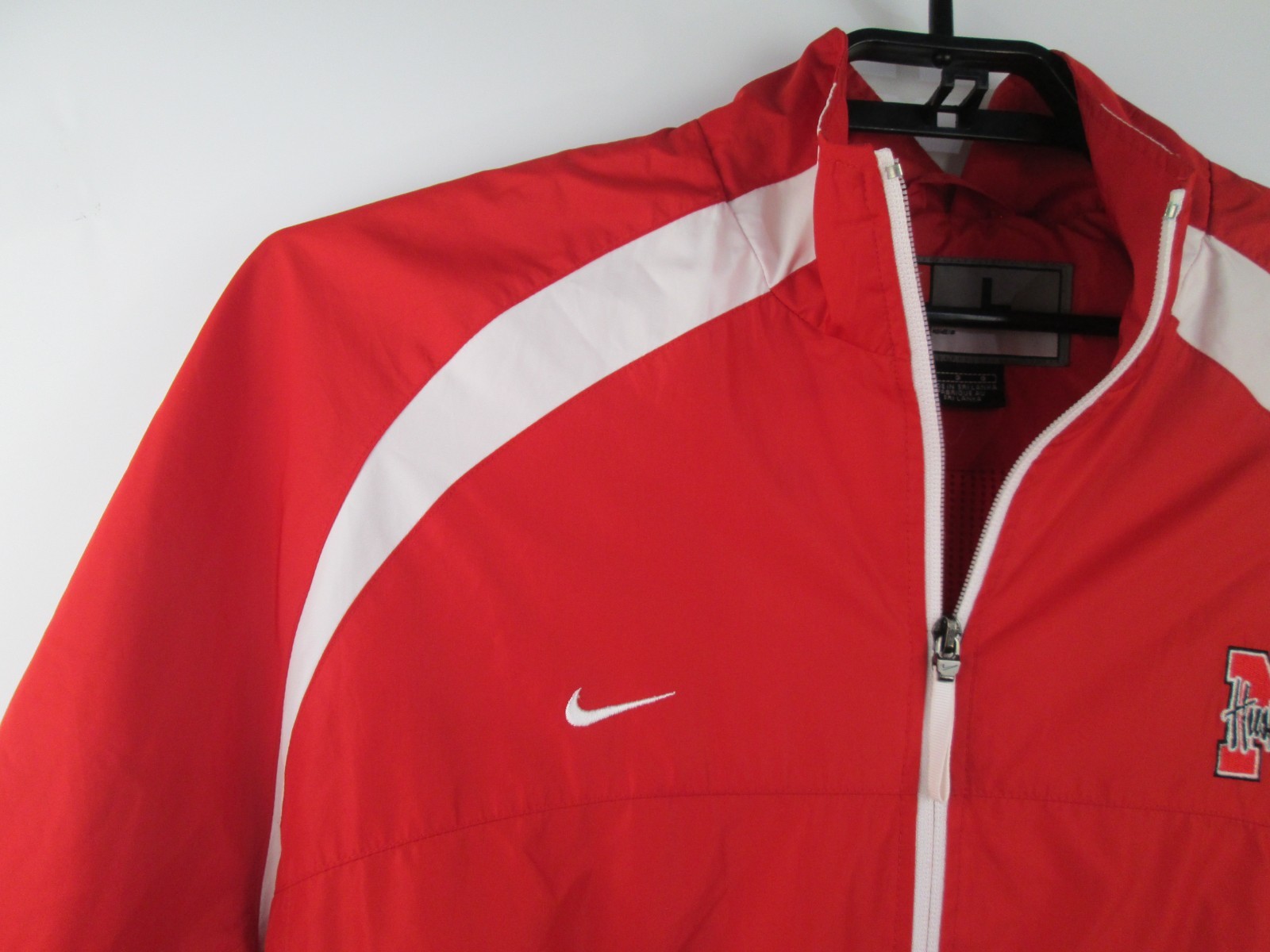 SACAI X NIKE Giacca Nike Team Nebraska Huskers uomo L rossa giacca a vento foderata in rete Cornhusker