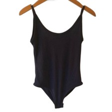 Altar d State Navy Ribbed Bodysuit NWT Size Small Low Back Party Date Night