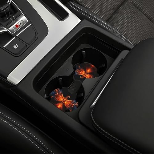 Phoenix Steering Wheel Cover with 2 Car Coasters Non Slip Neoprene for Women 4 - Picture 4 of 8