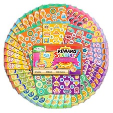 Scratch  Sniff Stickers - 48 Sheets of Colorful Rewards with 12 Fruit Scents