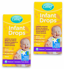 Image of Colief Infant Drops | Lactase Enzyme Drops Natural for Babies | 2 X 15ml