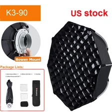 Portable Triopo 90cm Octagon Softbox Bowens Mount K3 For Wedding Studio Lighting