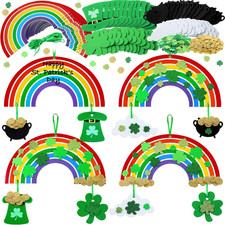 672 Pcs St. Patrick'S Crafts DIY St. Patrick'S Day Foam Decoration Rainbow Ornam