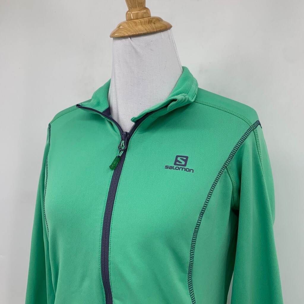 Giacca Salomon donna S Small Shamrock Acti Therm full zip foderata in pile tasche