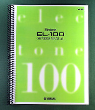 Yamaha EL-100 Instruction Manual: 136 Pages & Protective Covers!