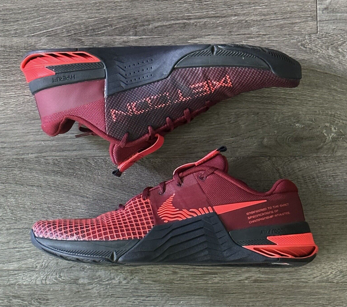 Nike Black and Red Metcon Sneakers Nike Metcon 3 Crossfit Shoes Black Red 852928-009 Men main image 2