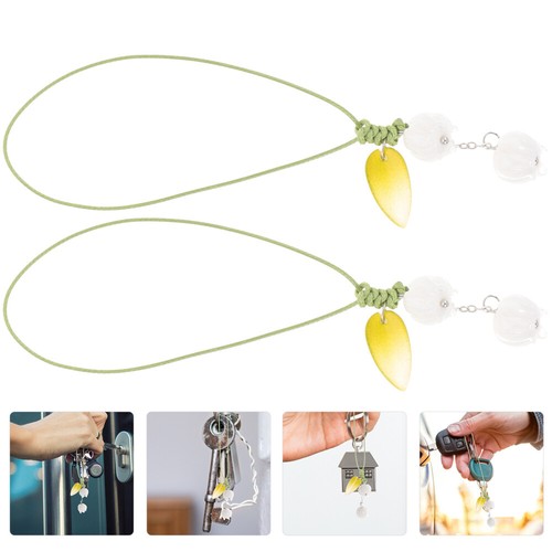 2 Pieces Keychain Mobile Phone Strap Miss Charm Flower Cute Chains - 第 5/12 張圖片