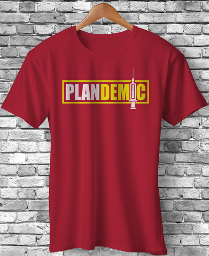 Plandemic Conspiracy Theory Tee Plan Pandemic 2020 Virus Vaccine T-Shirt WHO - Picture 5 of 5