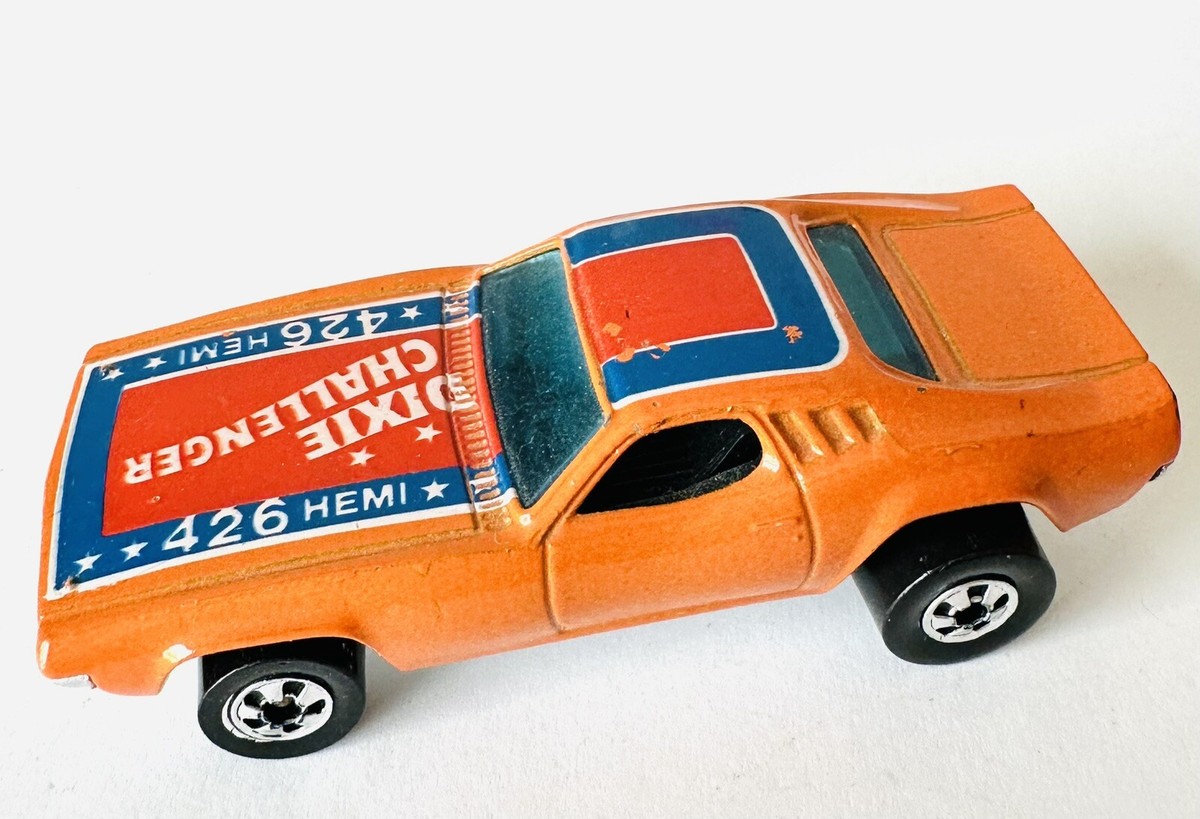 ヴィンテージ アメリカンファミリースケール　レア Hot Wheels Blackwall 1982 Dixie Challenger Orange Dodge Mopar