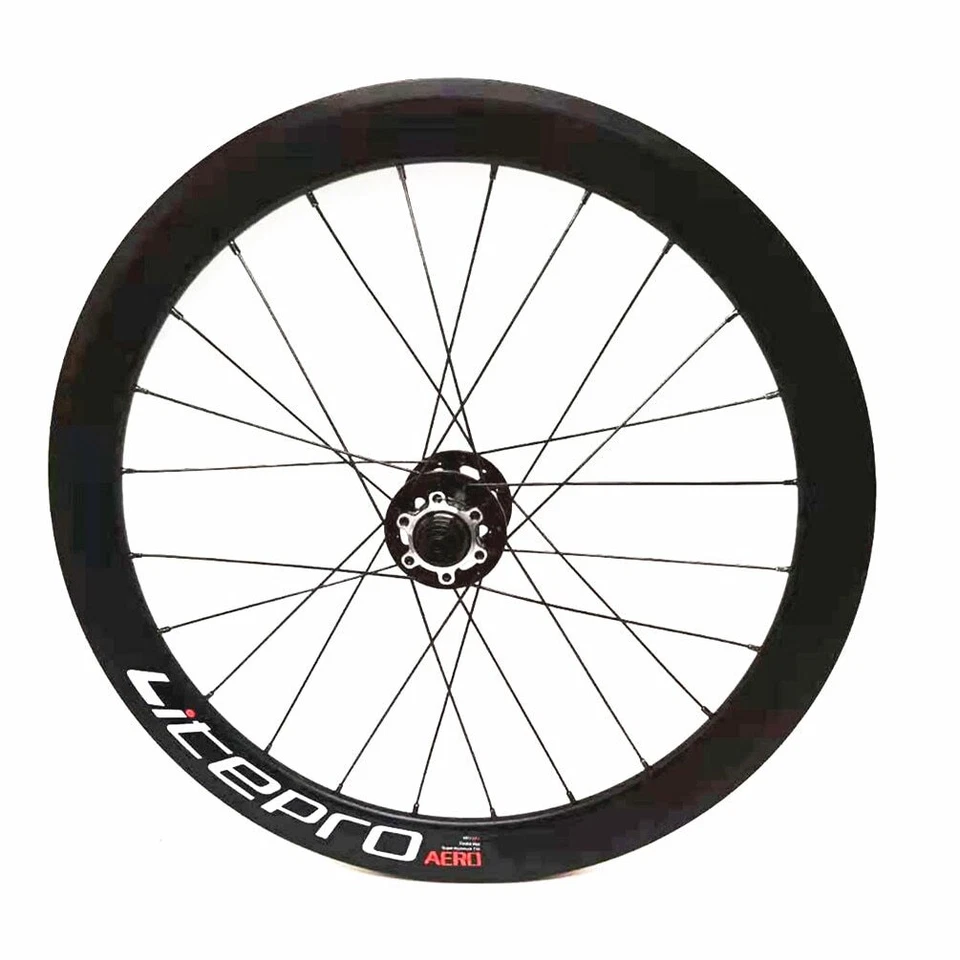 Depth 30mm Rims AERO Folding Bike 16 Inch 349 Wheelset  BMX Bicycle Alloy Wheels - Image 3 of 4
