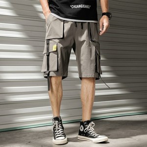 Pantalones cortos Cargo para hombre, cómodos, con cordón, cintura elástica,  | eBay