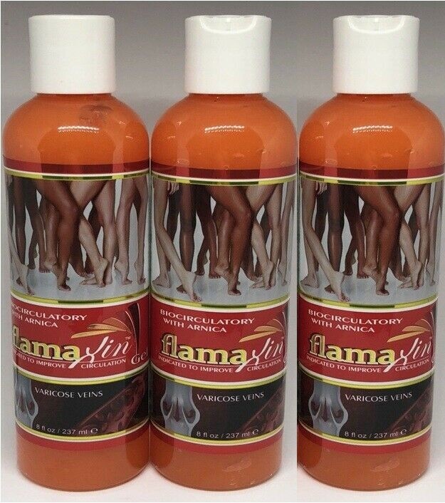 3 Flamaxin Venas Varicosas Gel Bio Circulatorio Antiinflamatorio Varices Crema