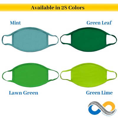 Cotton Face Mask, Reusable Fabric Mask, Blank Cloth Face Mask for Cricut & HTV