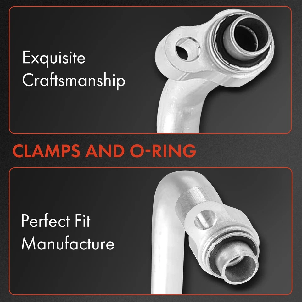 Manguera de succión de refrigerante de aire acondicionado para Chevrolet Silverado 2500 HD 2011V8 6,6 L GMC Foto 3 de 4