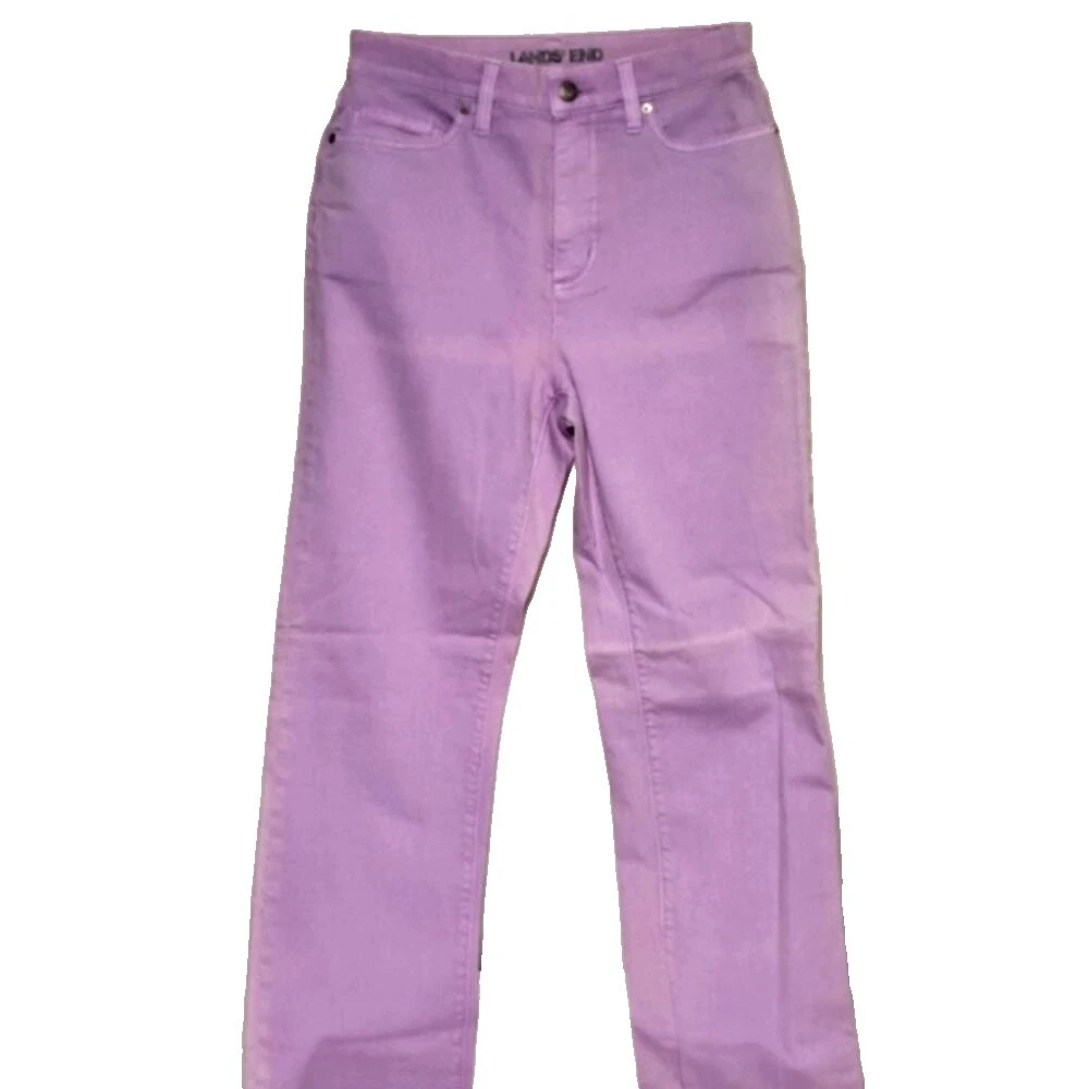 Lands 'END Pantalones Vaqueros de Algodón para Mujeres