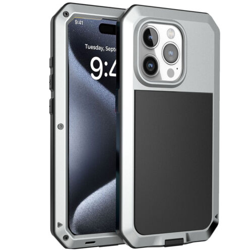 Heavy Duty Shockproof Metal Case Cover for iPhone 16 15 14 13 12 11 Pro Max 8 SE - Picture 3 of 37