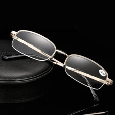 Rectangle Bifocal Reading Glasses Readers Half Rimless 1.0 1.5 2.0 2.5 3.0 3.5