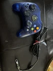 Microsoft Blue Xbox Controller S Wired Official OEM Original. Tested Working